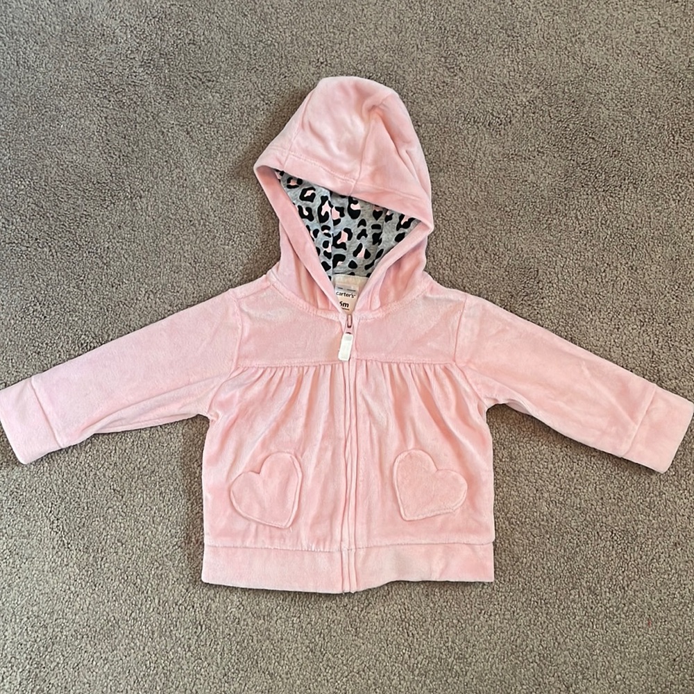 Velour Zip-Up Hoodie